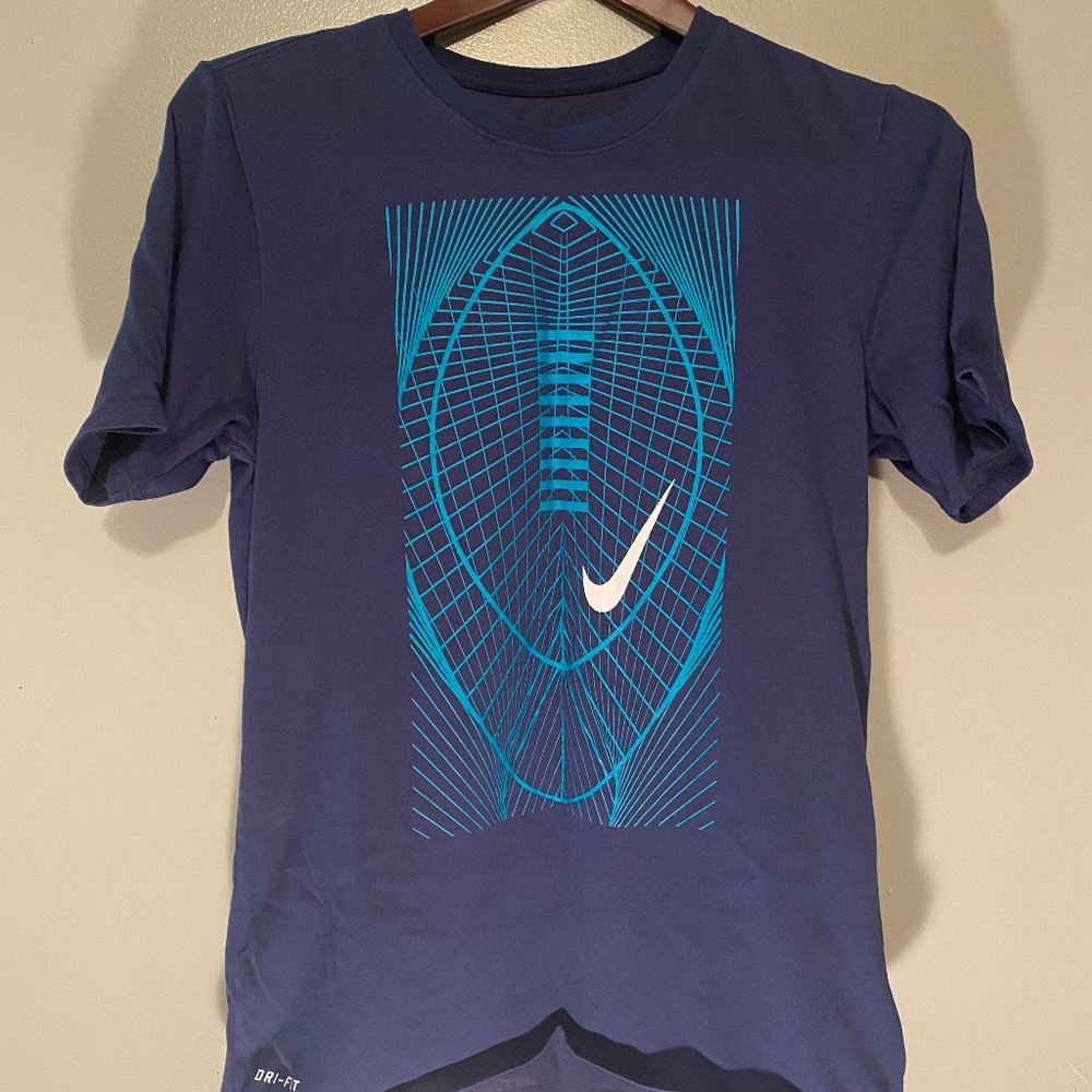 Nike Dri-Fit T-Shirt, Navy Blue, Medium